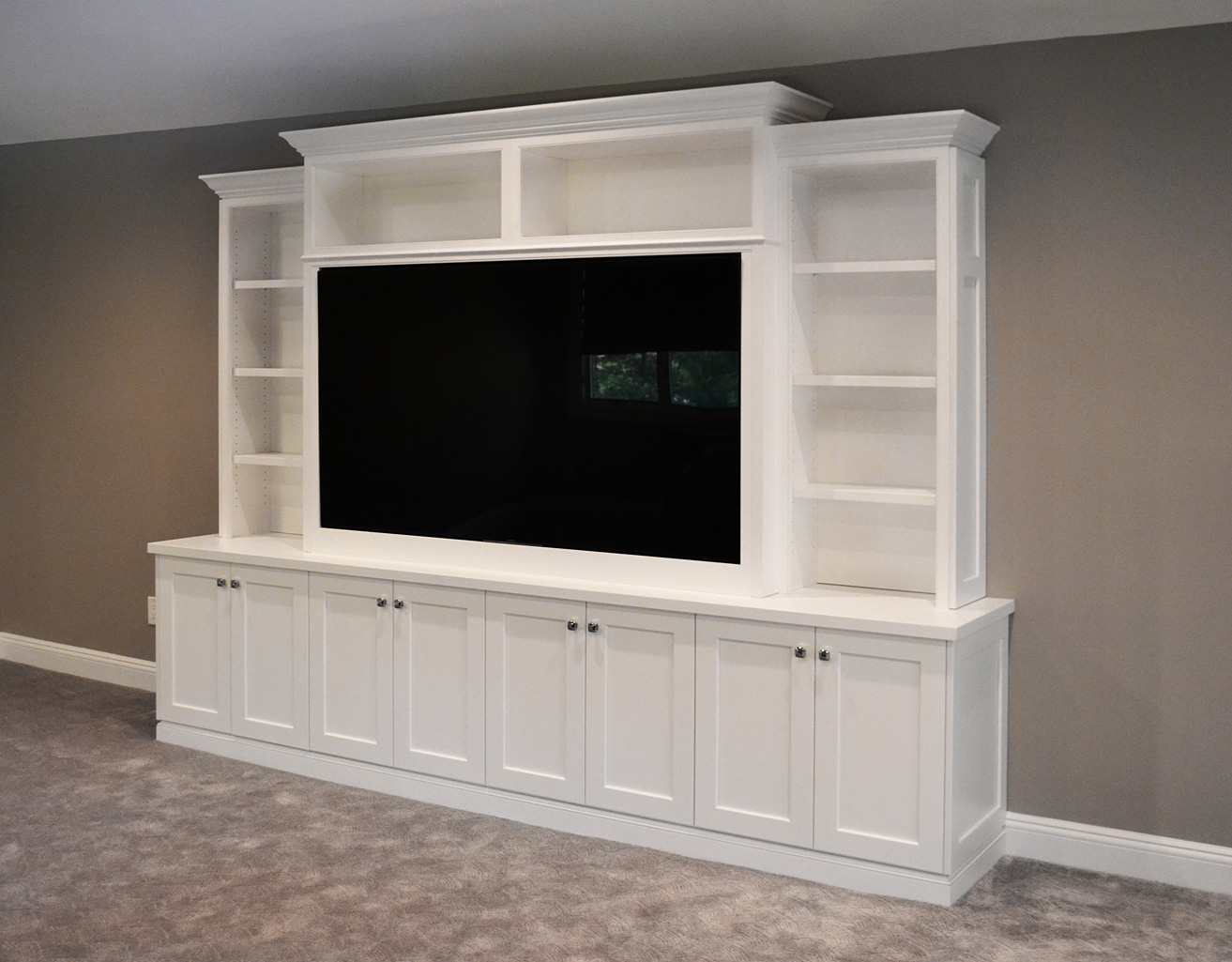 David Williams Design Custom Media Room Cabinetry Design
