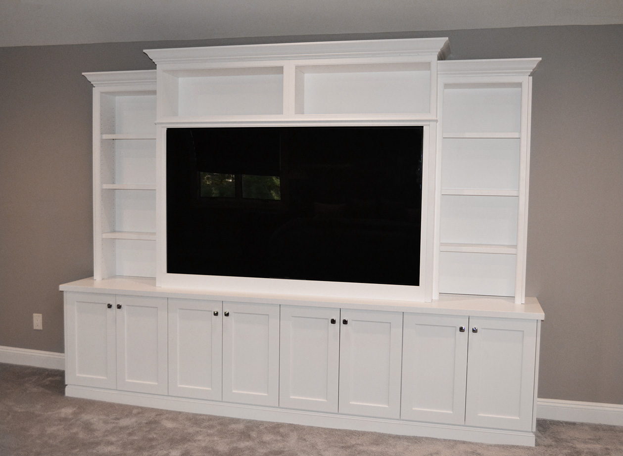 David Williams Design Custom Media Room Cabinetry Design